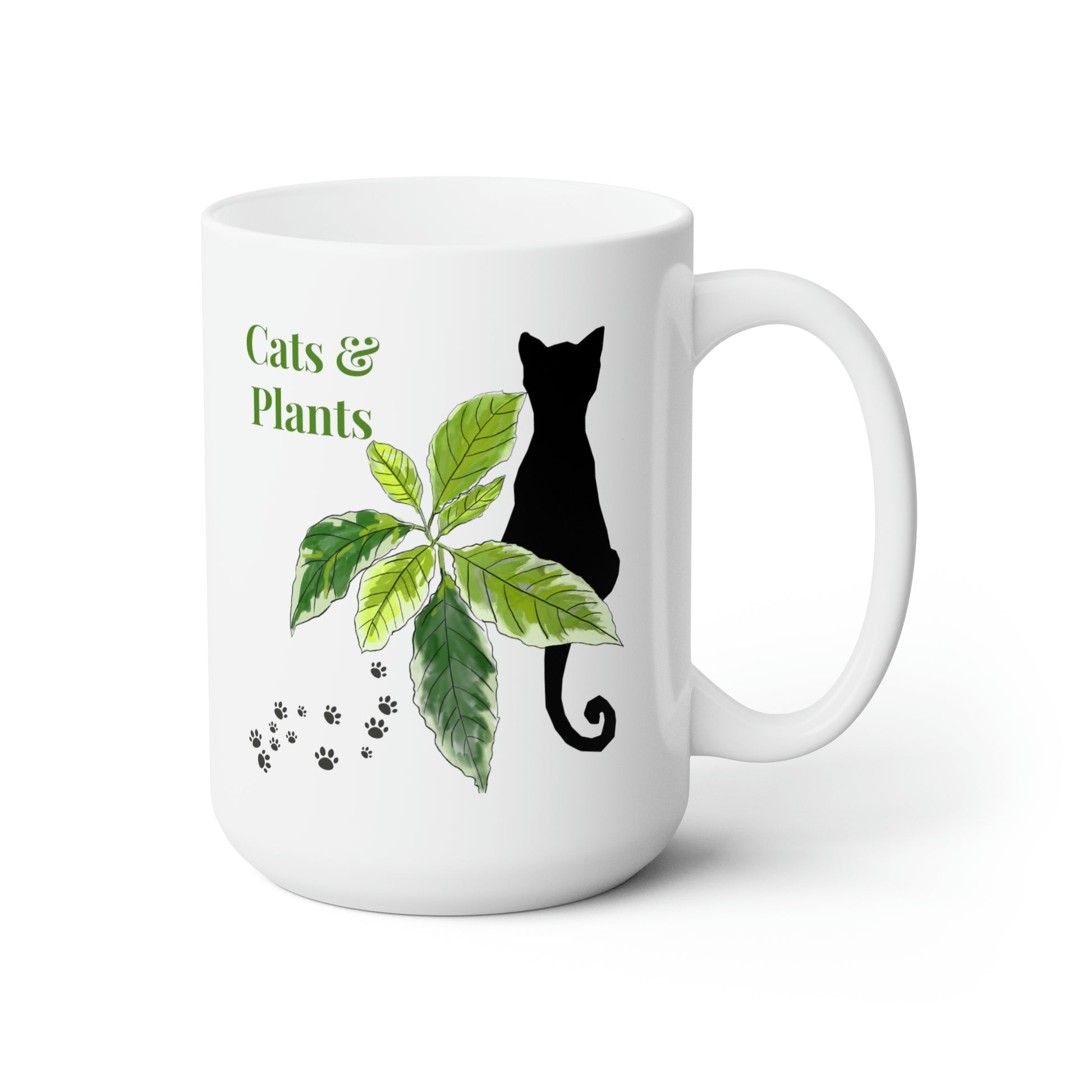 CATS AND PLANTS - 15OZ. COFFEE MUG - Horticultural Delights