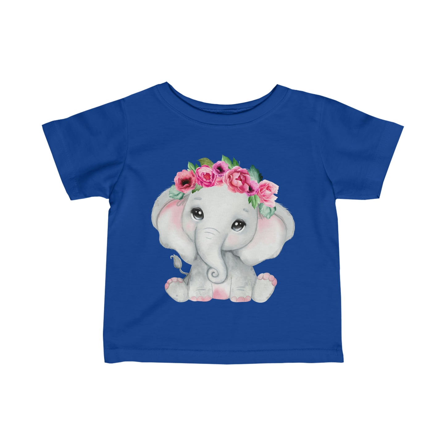 Baby Elephant with Flowers -  T-Shirt - Horticultural Delights