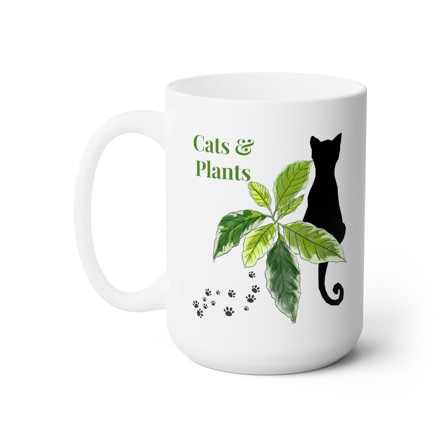 CATS AND PLANTS - 15OZ. COFFEE MUG - Horticultural Delights