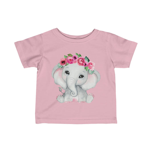 Baby Elephant with Flowers -  T-Shirt - Horticultural Delights